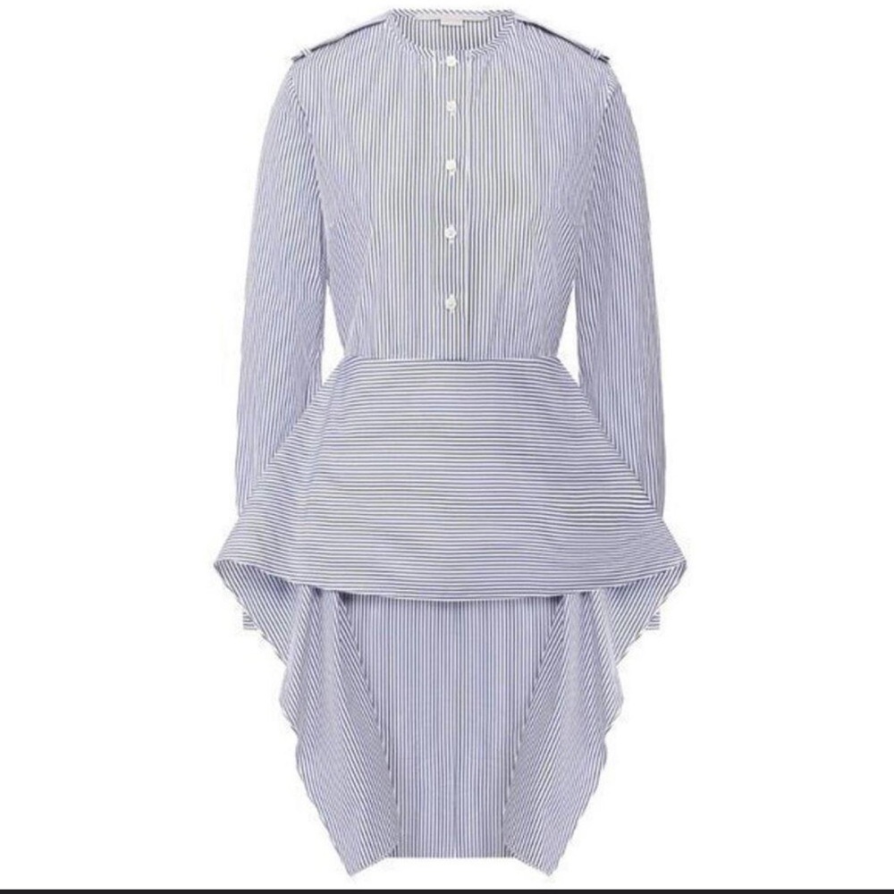 Stella McCartney, blue and white striped dress